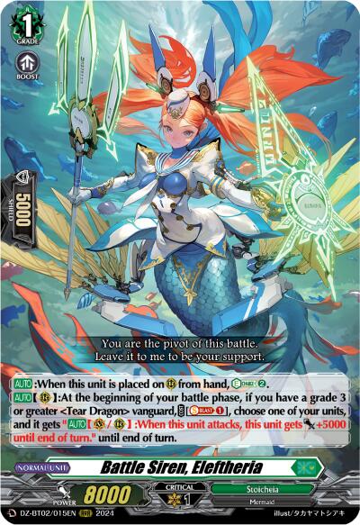 Battle Siren, Eleftheria (DZ-BT02/015EN) [Illusionless Strife]