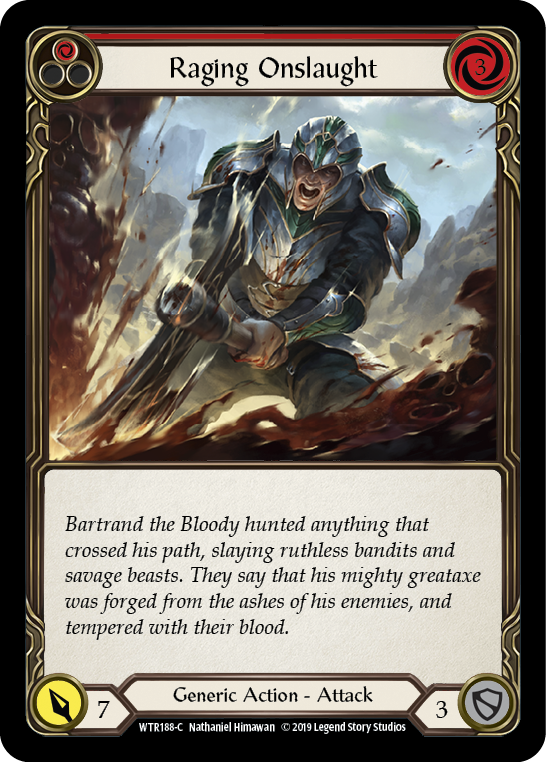 Raging Onslaught (Red) [WTR188-C] Alpha Print Normal