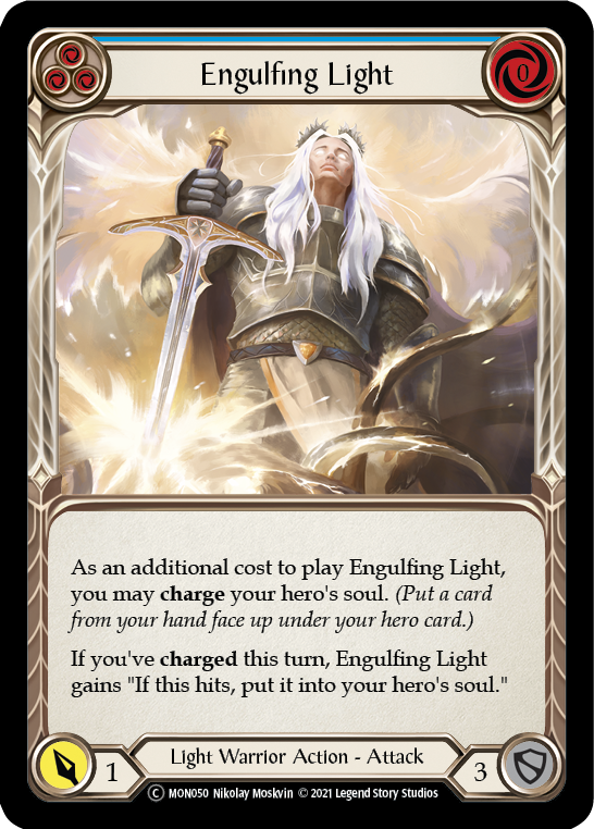 Engulfing Light (Blue) [U-MON050-RF] Unlimited Rainbow Foil