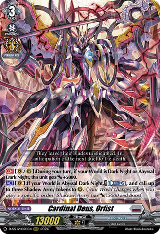 Cardinal Deus, Orfist (D-SS12/020EN) [Triple Drive]