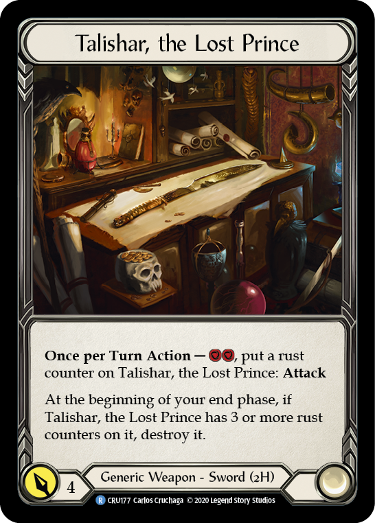 Talishar, the Lost Prince [CRU177] 1st Edition Normal