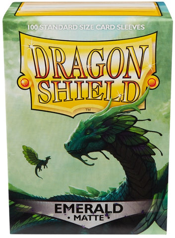 Dragon Shield Sleeves (Standard 100ct) Matte Emerald