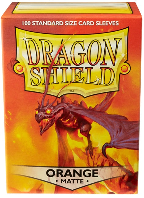 Dragon Shield Sleeves (Standard 100ct) Matte Orange