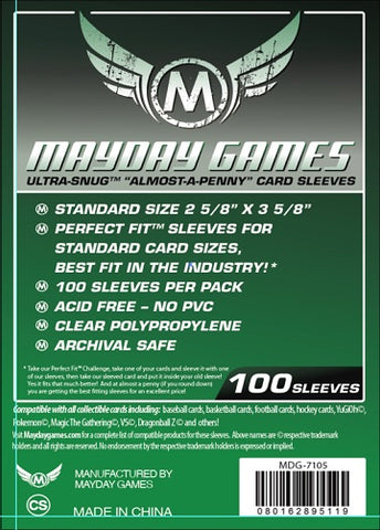 Mayday Games Almost-A-Penny Sleeves (Standard Size)