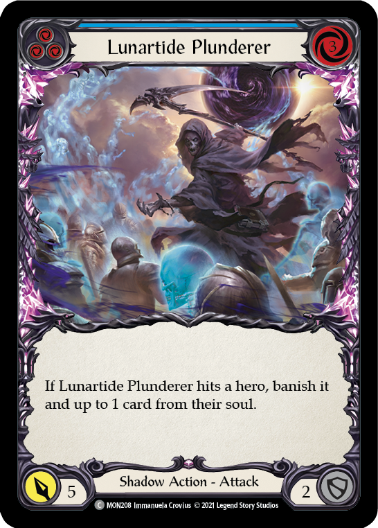 Lunartide Plunderer (Blue) [MON208] 1st Edition Normal